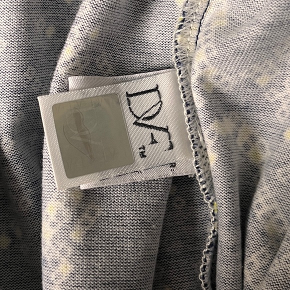 DVF Diane von Furstenberg blue print wrap dress sheer sleeves 6 - Picture 8 of 8